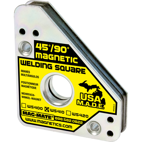 Magnetic Welding Squares, 3-3/4" L x 3/4" W x 4-3/8" H, 75 lbs. Dufferin Supply