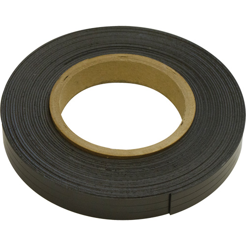 Magnetic Strips, 100' L x 1" W, 1/32" Thickness, Strength of 4 lbs. per Lin. Ft. Dufferin Supply