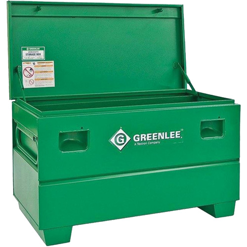 Coffre de chantier, 48" x 24" x 25", Acier, Vert Dufferin Supply
