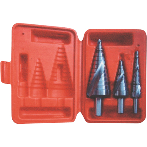 Step Drill Set, 3 Pieces, High Speed Steel Dufferin Supply