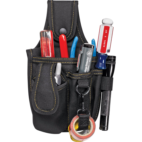 &eacute;tuis &agrave; plusieurs pochettes pour outils & t&eacute;l&eacute;phone cellulaire, Porte-outil multiple, Polyester, 4 Poches Dufferin Supply