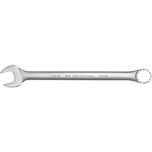 Combination Wrench, 12 Point, 1-5/16", Satin Finish Dufferin Supply