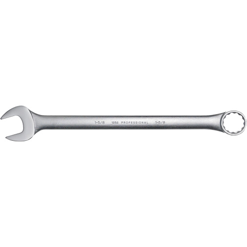Combination Wrench, 12 Point, 1-5/8", Satin Finish Dufferin Supply