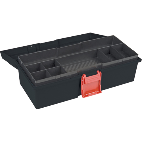 Coffre &agrave; outils robuste, 15" la x 7" p x 5-1/2" h, Noir Dufferin Supply