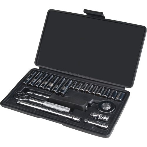 Jeu de douilles, 22 Mcx, Prise de 1/4", Profond Dufferin Supply