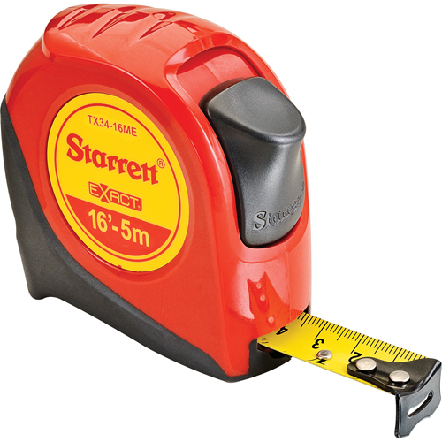 Fibreglass Measuring Tape , 19 mm x 16', 1/16"/Millimetres Graduations Dufferin Supply