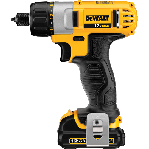 Max Screwdriver Kit, 1/4", 12 V, 160 UWO Max. Torque, Lithium-Ion Battery Dufferin Supply