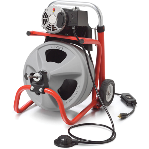 K-400 Drain Cleaning Machine with C-31 IW Cable, Electric, 3/8" Dufferin Supply