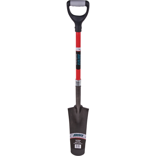Heavy-Duty Drain Spade, Carbon Steel, 14" x 5-1/2" Blade, 29" L, D-Grip Handle Dufferin Supply