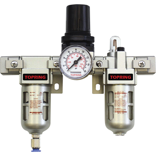 Airflo Modular Filter/Regulator & Lubricator (Gauge Included), 1/2" NPTF Dufferin Supply