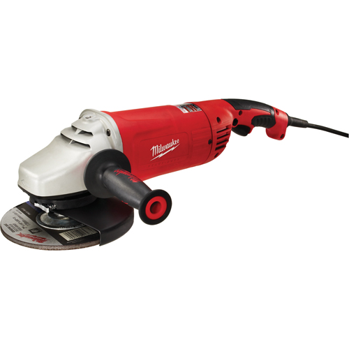 Meuleuse &agrave; angle large et prise g&acirc;chette avec verrou, 7"/9", 120 V, 15 A, 6000 Tr/min Dufferin Supply