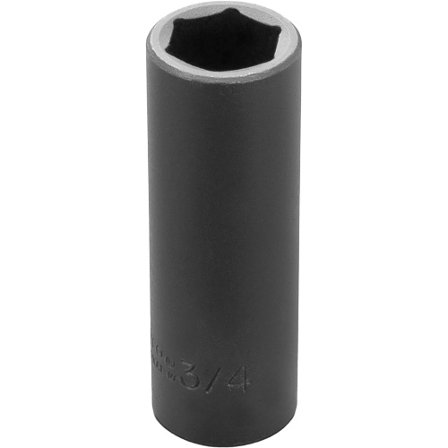 Socket, Impact, 3/4", 1/2" Drive, 6 Points, Deep Dufferin Supply