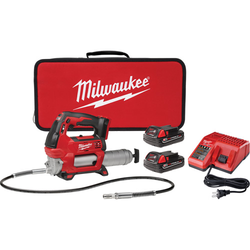 M18 Cordless 2-Speed Grease Gun Kit, Lithium-Ion, 18 V Dufferin Supply