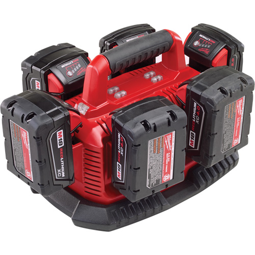 Chargeur de type s&eacute;quentiel pour six piles M18, 18 V, Lithium-ion Dufferin Supply