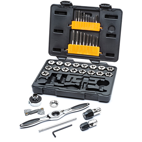 Jeu de tarauds & fili&egrave;res &agrave; cliquet m&eacute;triques, 42 Morceaux Dufferin Supply