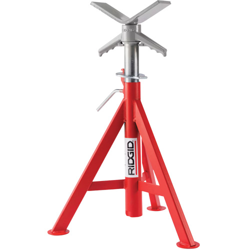Supports de tuyaux abaiss&eacute; en V no VJ-98, 51-96 cm R&eacute;glage de la hauteur, 12" Capacit&eacute; max. de tuyau, 2500 lb Capacit&eacute; de charge max. Dufferin Supply
