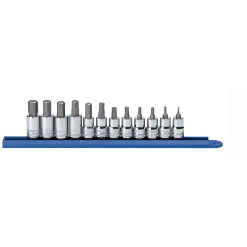 Metric Socket Set, Hex, 3/8" Drive, 12 Pcs Dufferin Supply