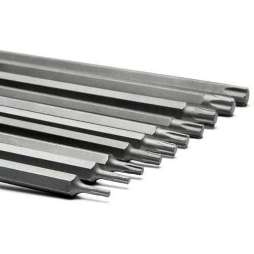 Long Bit Socket Set, Torx&reg;, 1/4"/3/8" Drive, 10 Pcs Dufferin Supply
