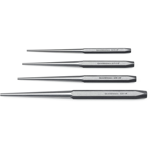 Long Taper Punch Set, 4 Pieces Dufferin Supply