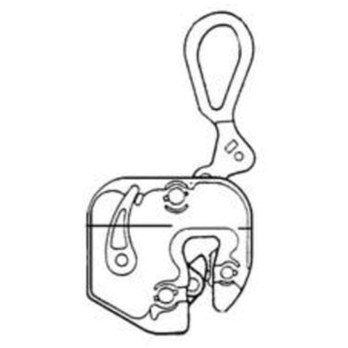 GXL Plate Clamp, 4000 lbs. (2 tons), 1/16" - 7/8" Jaw Opening Dufferin Supply