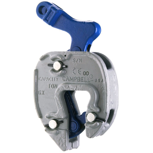 GX Plate Clamp with Chain Connector, 1000 lbs. (0.5 tons), 1/16" - 5/16" Jaw Opening Dufferin Supply