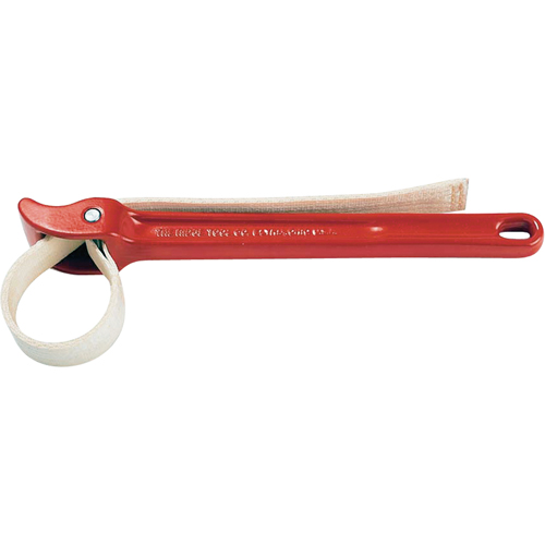 Strap Wrench No.1, 2" (50.8 mm) Pipe Capacity, 1/2" Strap Width, 17" Strap Length Dufferin Supply