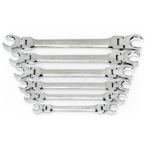 Wrench Set, Flare Nut/Flex Head, 6 Pieces, Metric Dufferin Supply