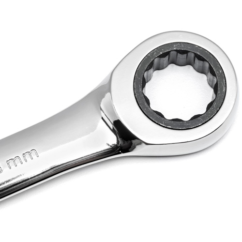 72-Tooth Ratcheting Combination Wrench, 12 Point, 30 mm, Chrome/Polished Finish Dufferin Supply