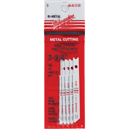 Lames de scie sauteuse, Bim&eacute;tal, Tige en U, 2-3/4" lo, 18 dents par pouce Dufferin Supply