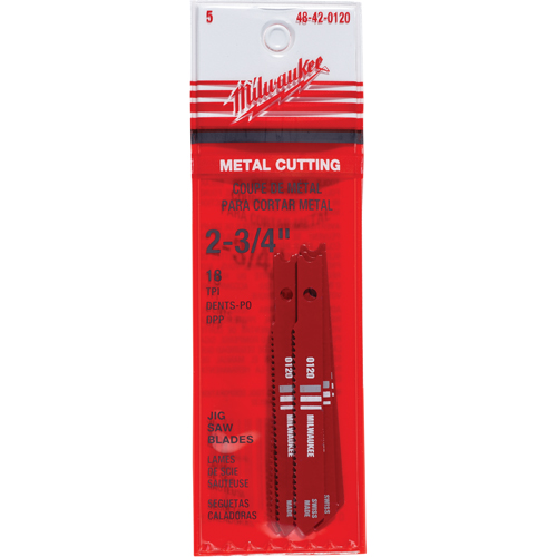 Lames de scie sauteuse, Acier rapide, Tige en U, 2-3/4" lo, 18 dents par pouce Dufferin Supply