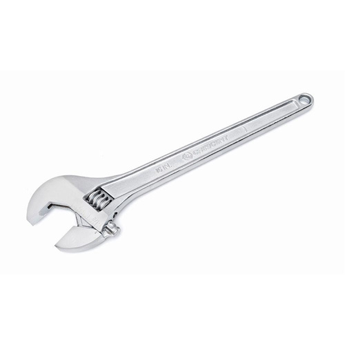 Adjustable Tapered Handle Wrench - Carded, 15" L, 1-11/16"/43 mm Max Width, Chrome/Polished Dufferin Supply