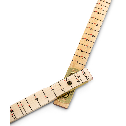 R&egrave;gle de maçon surdimensionn&eacute; Red End, 6' lo, Bois, Graduations de 1/16" Dufferin Supply