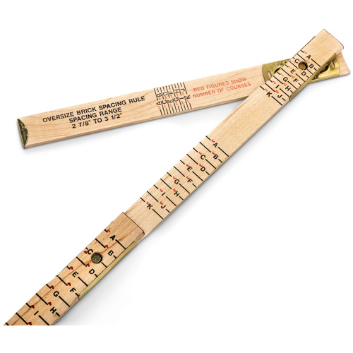 R&egrave;gle de maçon surdimensionn&eacute; Red End, 6' lo, Bois, Graduations de 1/16" Dufferin Supply