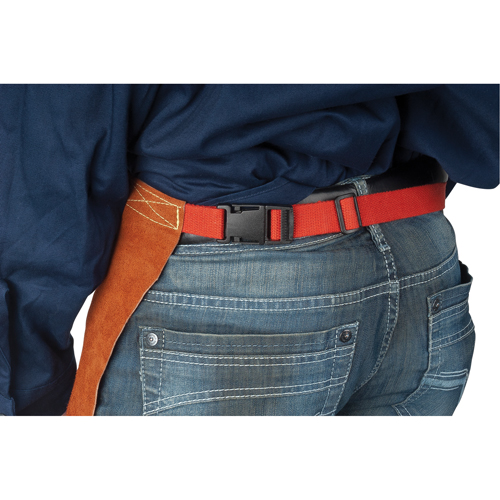 Leather Apron, Waist, 24" L, Lava Brown Dufferin Supply