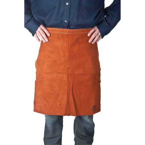 Leather Apron, Waist, 24" L, Lava Brown Dufferin Supply