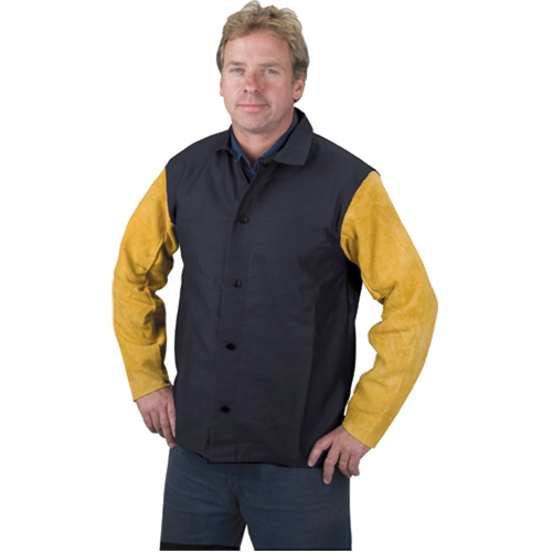 Welding Jacket, Proban, 4X-Large, Black Dufferin Supply