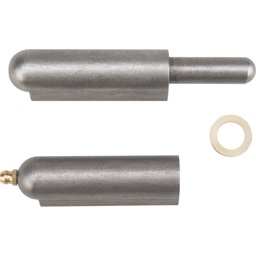 Weld-On Hinge, 0.787" Dia. x 5.906" L, Mild Steel w/Fixed Steel Pin Dufferin Supply