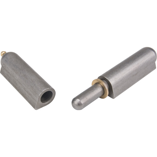 Weld-On Hinge, 0.787" Dia. x 5.906" L, Mild Steel w/Fixed Steel Pin Dufferin Supply