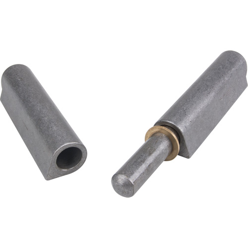 Weld-On Hinge, 1.102" Dia. x 10.236" L, Mild Steel w/Fixed Steel Pin Dufferin Supply