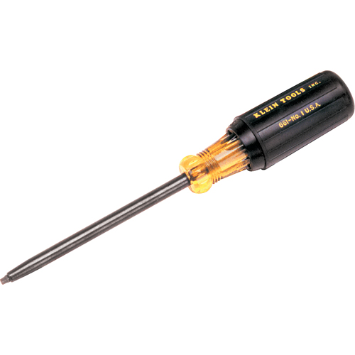 Square Recess Screwdriver, #1 Tip, Round, 7-3/4" L, Cushion Grip Handle Dufferin Supply