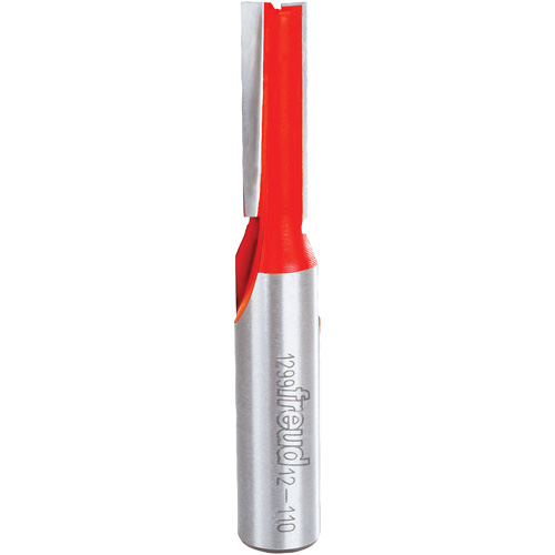 Router Bit - Double Flute Straight Bit, 3/8" Dia., 1" H, 2-7/8" L Dufferin Supply