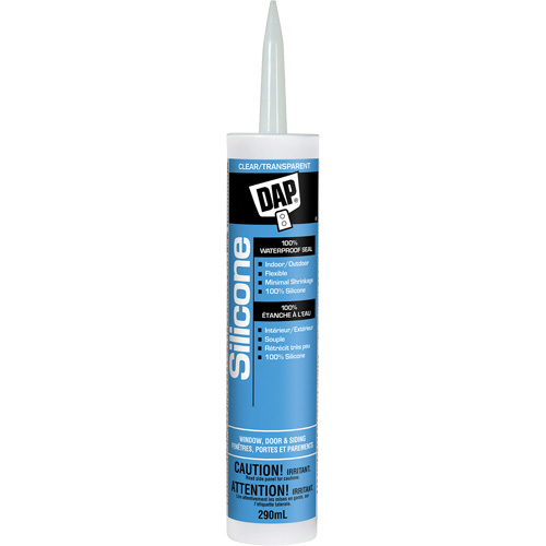 Scellant de silicone, 290 ml, Tube, Transparent Dufferin Supply