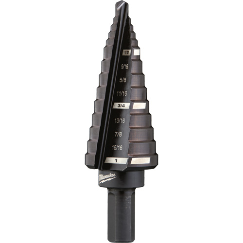 Foret &eacute;tag&eacute; no 8, 1/2" - 1", Incr&eacute;ments de 1/16", Acier rapide Dufferin Supply