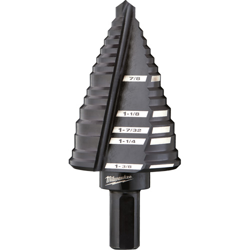 Foret &eacute;tag&eacute; no 12, 7/8" - 1-3/8", Acier rapide Dufferin Supply
