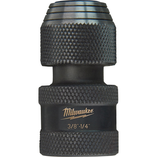 Shockwave Impact Driver Square to Hex Socket Adapter, Impact, 1/4" Drive, 3/8" Socket, 1.875" L Dufferin Supply