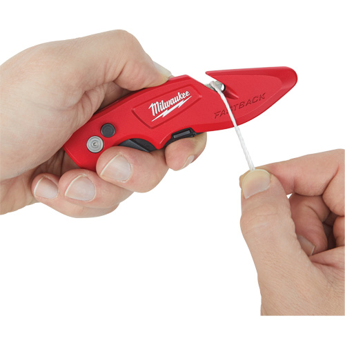 Fastback Flip Utility Knife, 2" Blade, Carbon Steel Blade, Metal Handle Dufferin Supply