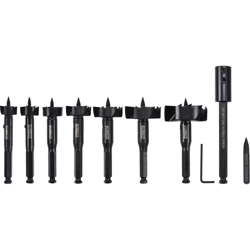 Self-Feed Wood Drill Bit Kit, 8 Pieces, High Carbon Steel Dufferin Supply