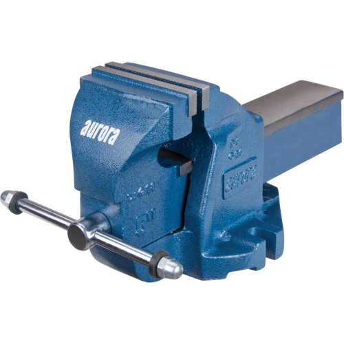 Heavy-Duty Bench Vise, 5" Jaw Width, 3-3/10" Throat Depth Dufferin Supply
