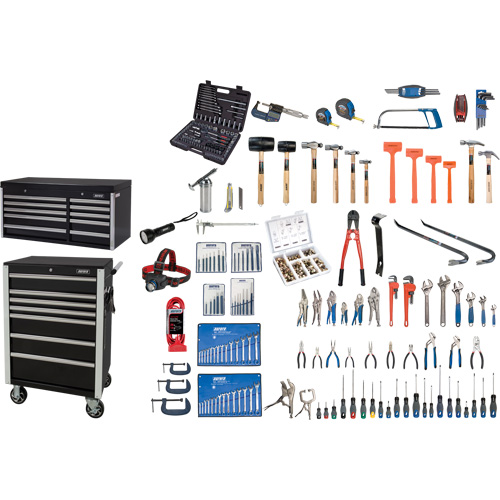 Ensemble d'outils ultime avec coffre en acier et chariot, 358 morcea Dufferin Supply