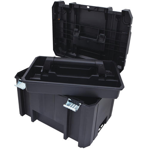 Coffre &agrave; outils profond TSTAK, 17-1/4" x 13" x 11-7/8", Noir Dufferin Supply
